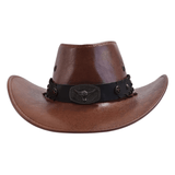 Cowboyhatt i Läderlook för Damer och Herrar