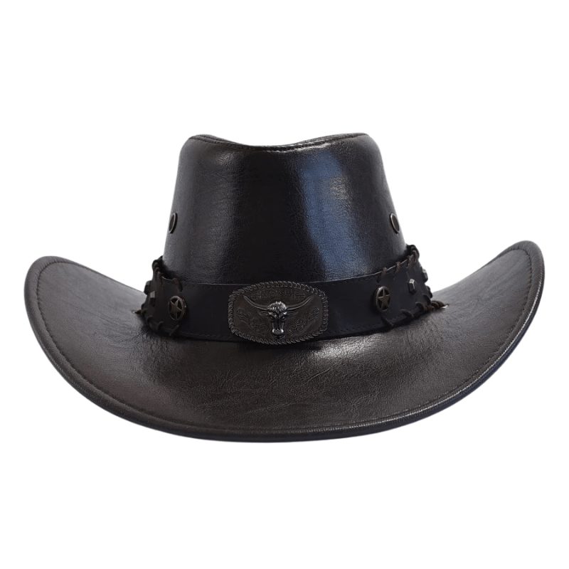 Cowboyhatt i Läderlook för Damer och Herrar
