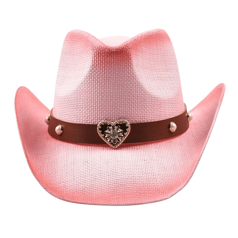Cowboyhatt med Hjärtdekor