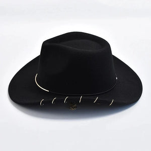 Cowboyhatt med Metallkedja
