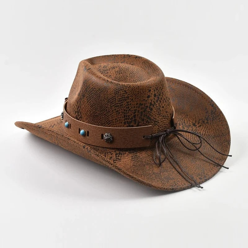 Cowboyhatt med Oxhuvud