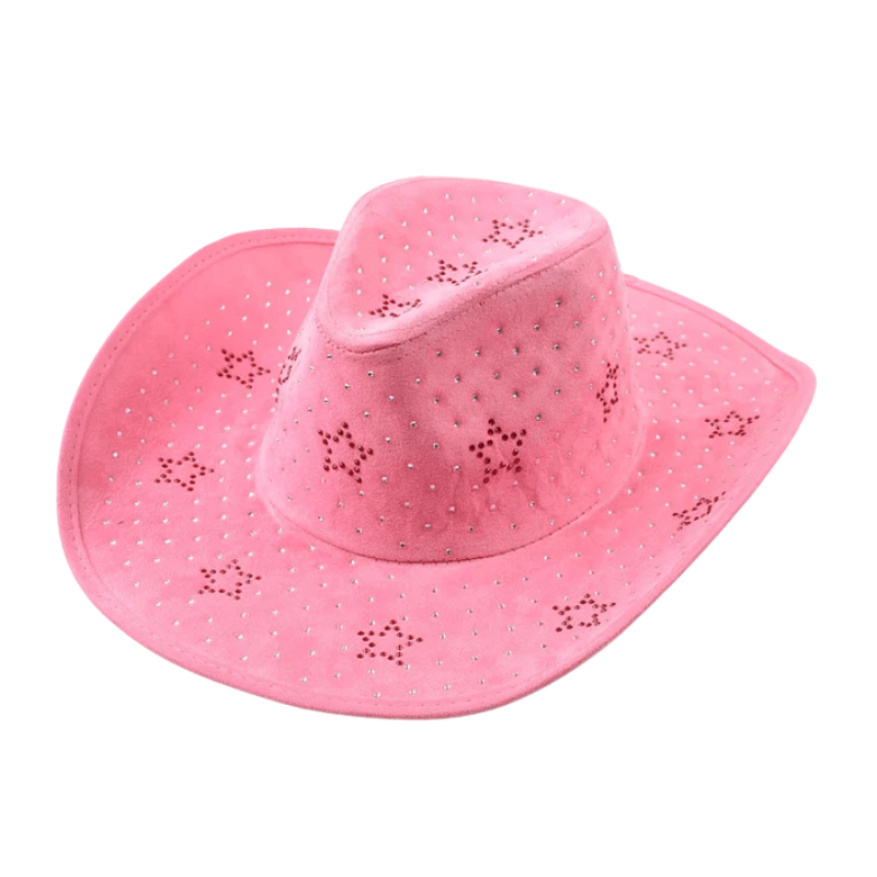 Cowboyhatt med strassstjärnor