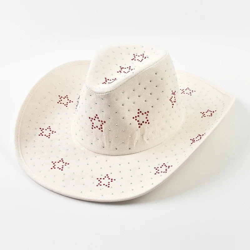Cowboyhatt med strassstjärnor