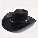 Cowboyhatt med Tjurhuvud Svart / 56-58cm