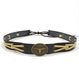 Cowboyhattband antikguldtjur