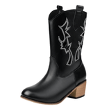 Cowgirl Boots med Utskärningar