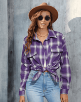 Cowgirl rutig flanellskjorta