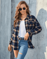 Cowgirl rutig flanellskjorta