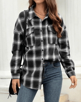 Cowgirl rutig flanellskjorta