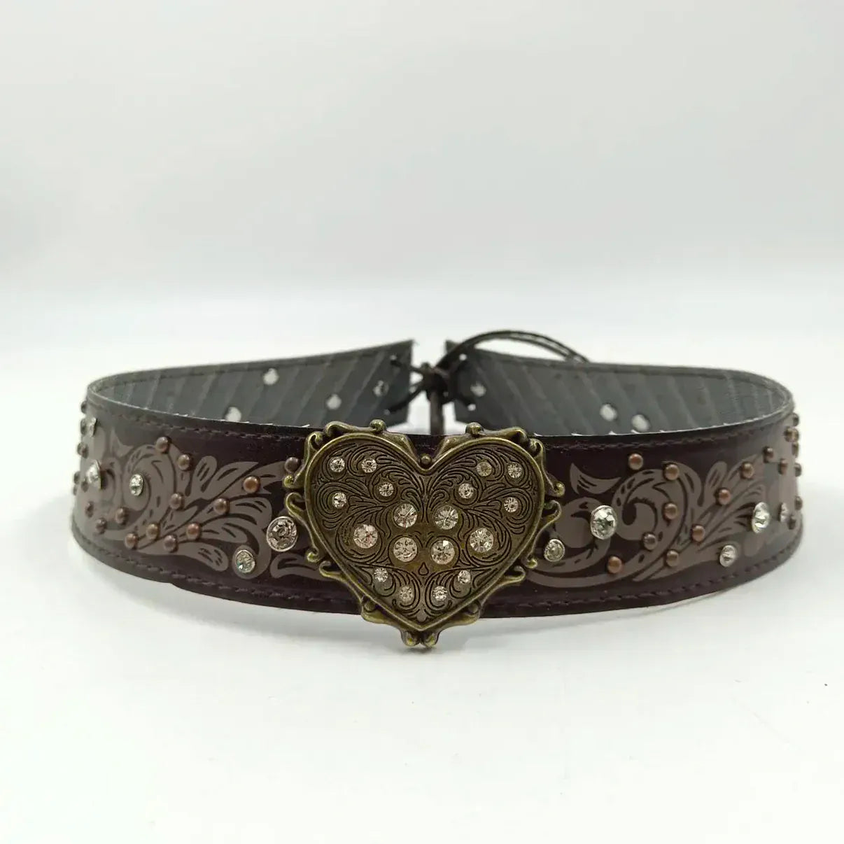 Cowgirlhattband med antik hjärta