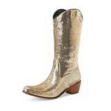 Cowboyboots med Paljetter för Dam