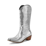 Cowboyboots med Paljetter för Dam