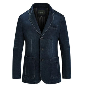 Denimblazer Mörkblå / M