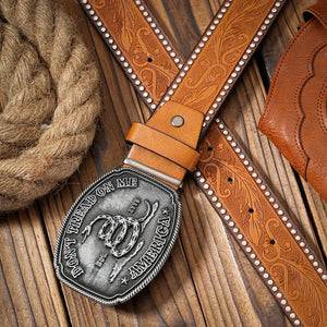 Don't Tread On Me cowboybälte med ormmotiv