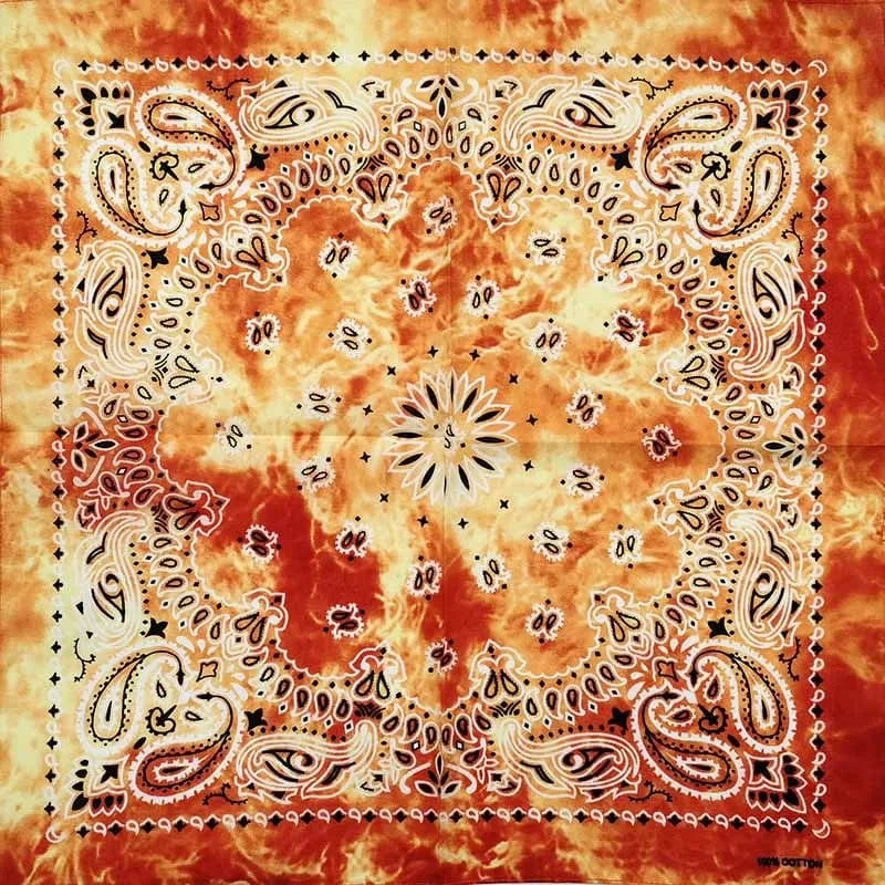 Eldfärgad Paisley Bandana