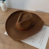 Elegant bredbrättad Cowboyhatt dam