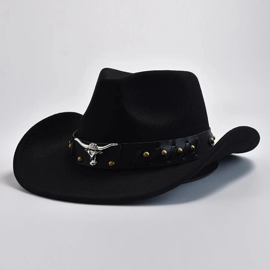 Elegant cowboyhatt i filt