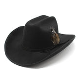 Elegant Cowboyhatt med Fjäder
