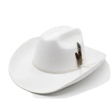 Elegant Cowboyhatt med Fjäder