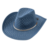 Elegant Westernhatt med Strass