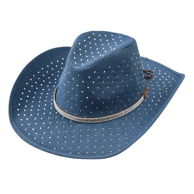 Elegant Westernhatt med Strass