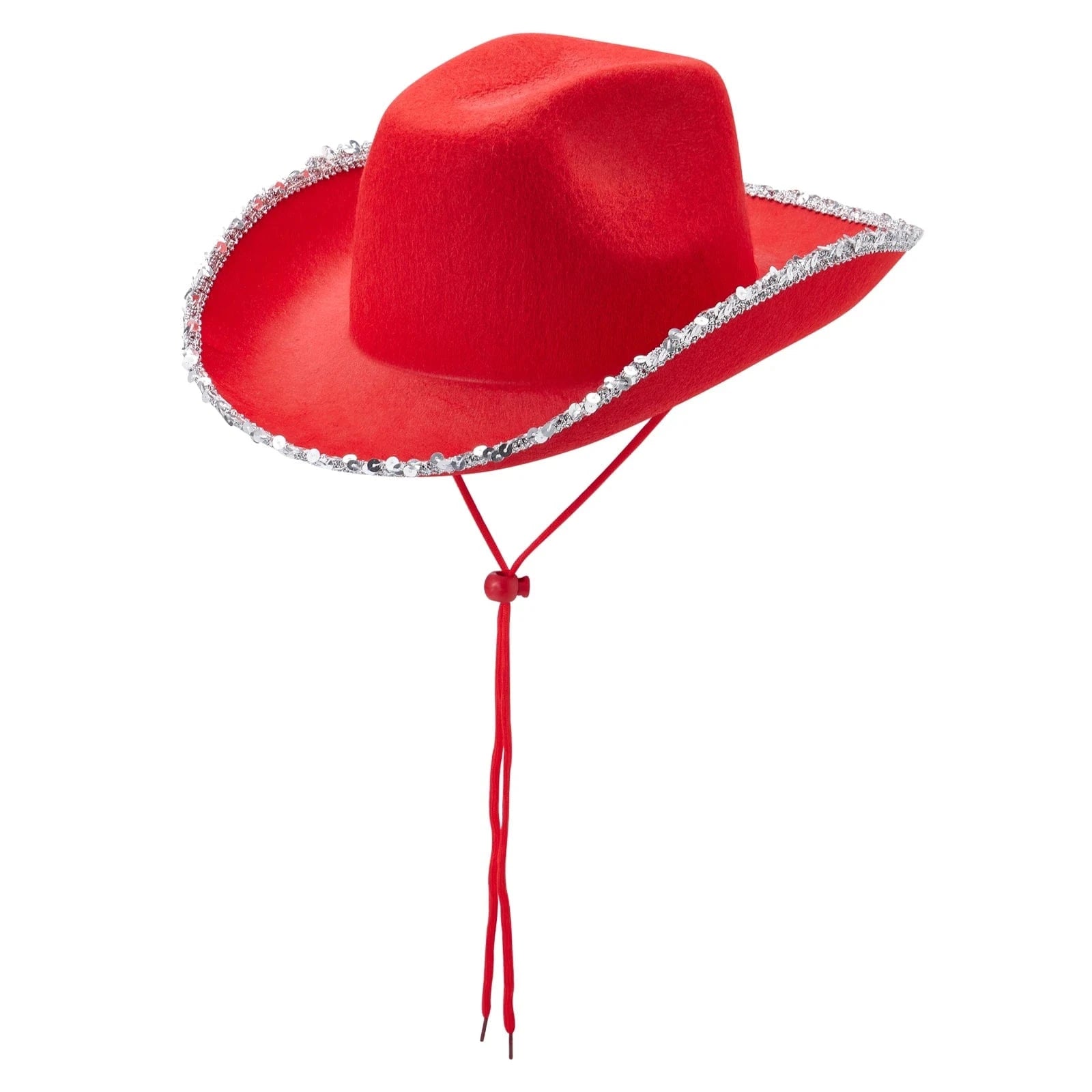Filt cowboyhatt med glitterkant
