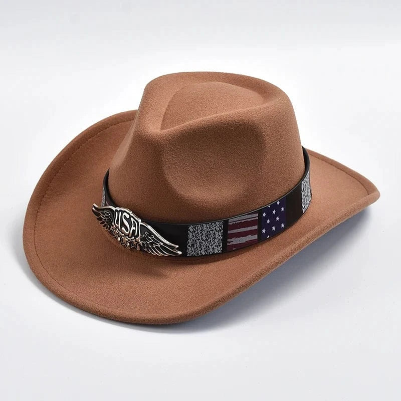 Filt Cowboyhatt USA Brun / 57-59cm