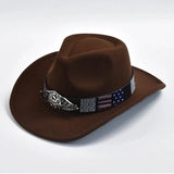 Filt Cowboyhatt USA Mörkbrun / 57-59cm