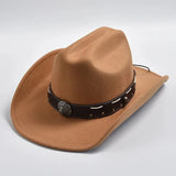 Filthatt Cowboy med Läderbälte