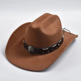 Filthatt Cowboy med Läderbälte