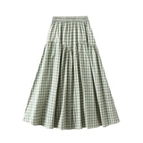 Gingham kjol