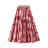 Gingham kjol