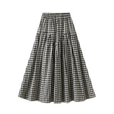 Gingham kjol