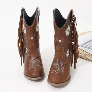 Bruna Cowboyboots för Flickor