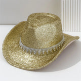 Glittrig cowboyhatt