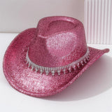Glittrig cowboyhatt