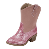 Glittriga Rosa Cowgirl Boots för Flickor