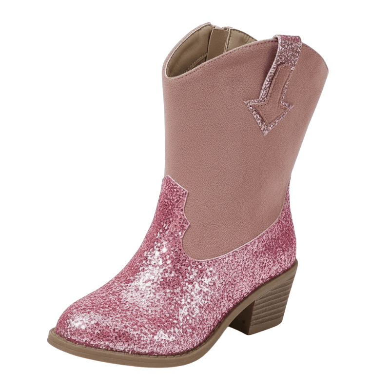 Glittriga Rosa Cowgirl Boots för Flickor