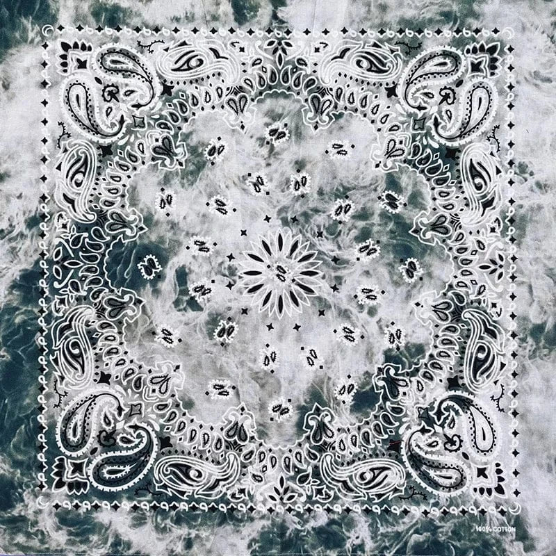 Grå Tie-Dye Bandana