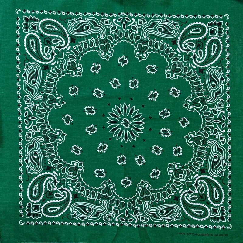 Grön Paisley Bandana