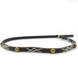 Hattband western i läder