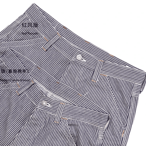 Hickoryrandiga jeans herr