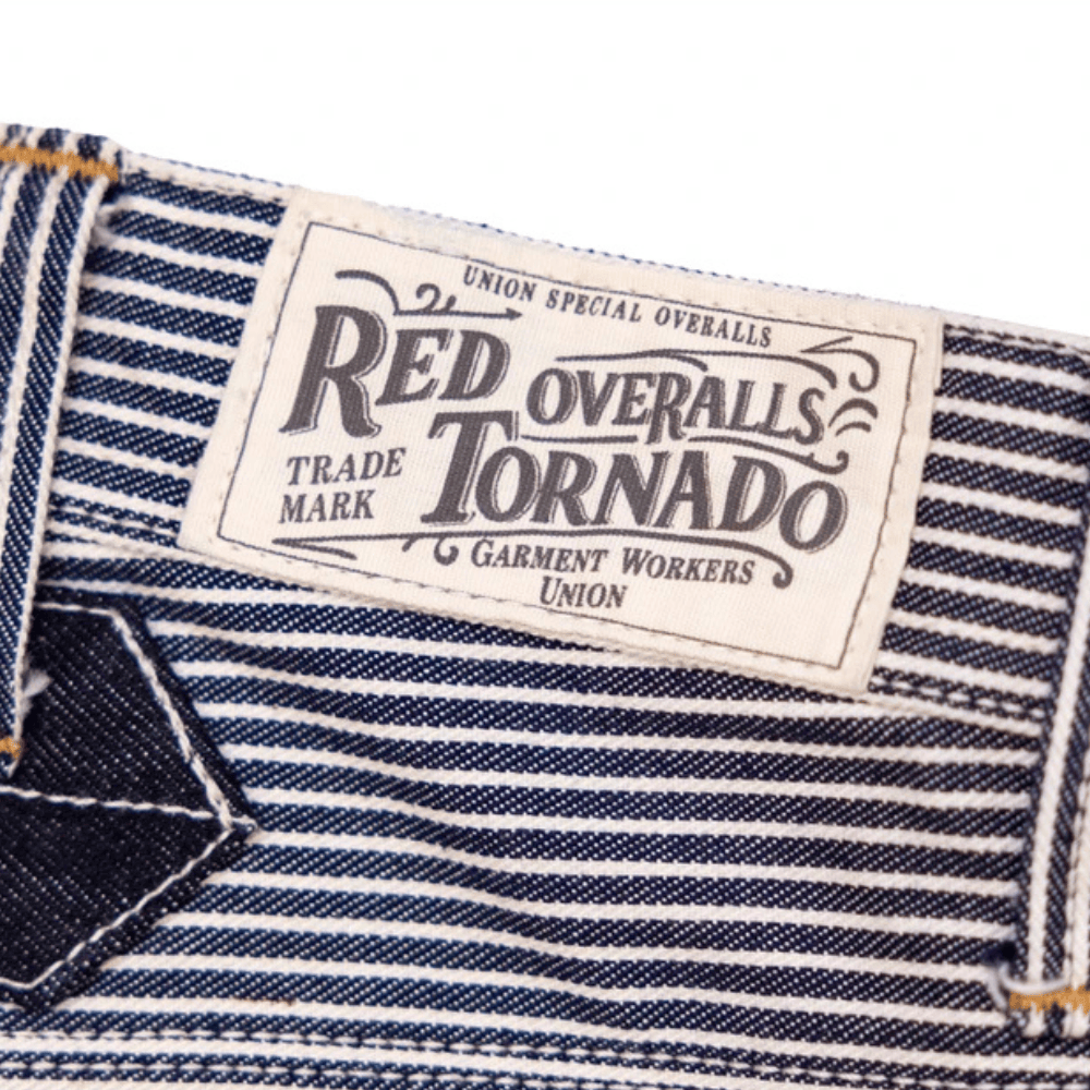 Hickoryrandiga jeans herr