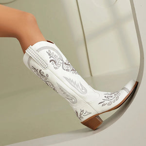 Höga cowboy boots