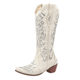 Höga Cowboystövlar med Glitterbrodyr