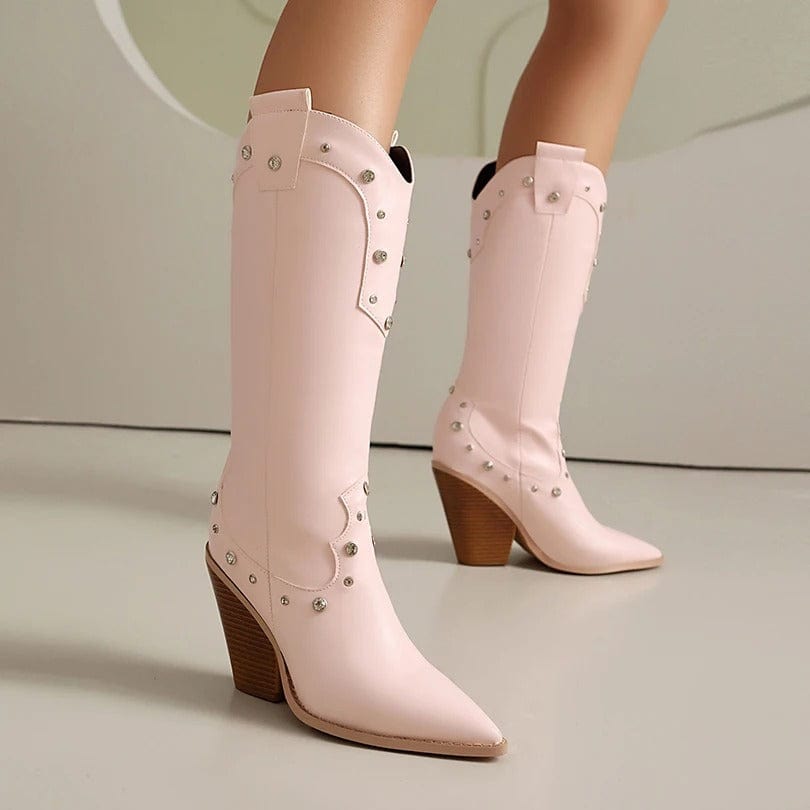 Högklackade Cowboyboots för Dam