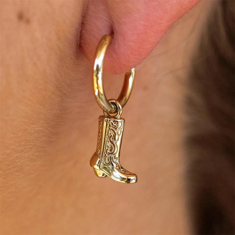 Hoops örhängen med cowboyboots