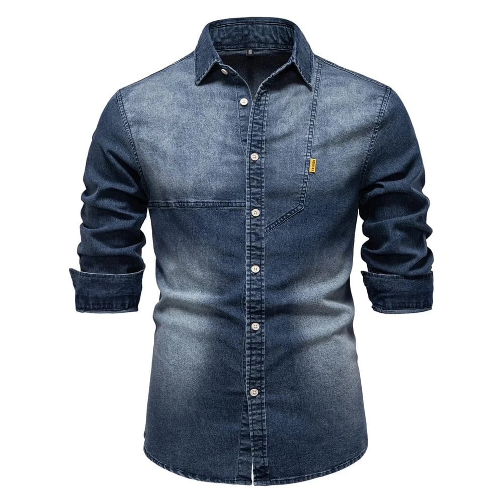 Jeans skjorta herr