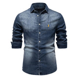 Jeans skjorta herr