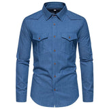 Jeans skjorta western